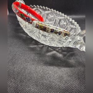 Cloisonne Bracelets, 2 Vintage Clampers